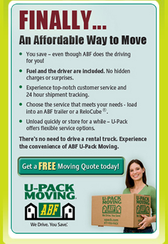 ABF U-Pack Moving: We Drive. You Save.